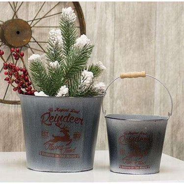 2/Set, Reindeer Buckets - The Fox Decor